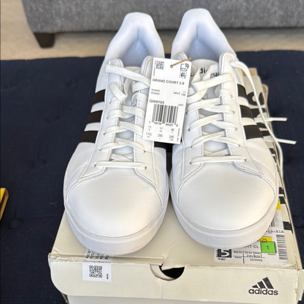 Men’s Adidas Grand Court 2.0 White Sneakers
